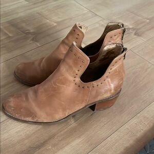 Tan Leather Ankle Boots